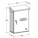 Großer Außen Briefkasten Silmec Serenissima Made in Italy