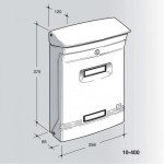 Aluminium Briefkasten Silmec Gioiosa Zeitschriftenformat