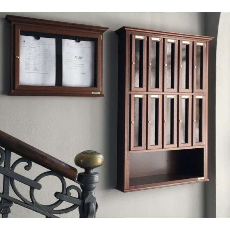 Holzbriefkasten Vertikaler Classic Line Elegante Formen