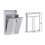 Moderner Briefkasten S23 Silmec Einzel Magazinformat