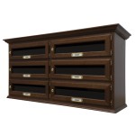 Briefkästen aus Holz Classic Horizontal Line