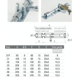 Horizontal Verzinkte Riegel mit Anschlag für Türen