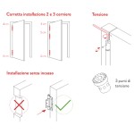 Federscharnier 150x40 Justor STW 150 Reduzierte Dicke
