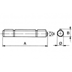 Weld Scharnierstift 3 Ali Abnehmbare und Ranella Stahl IBFM