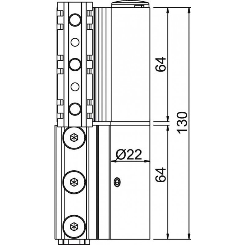 Giesse Scharnier Flash-XL R-Serie C013-C015 Knoten