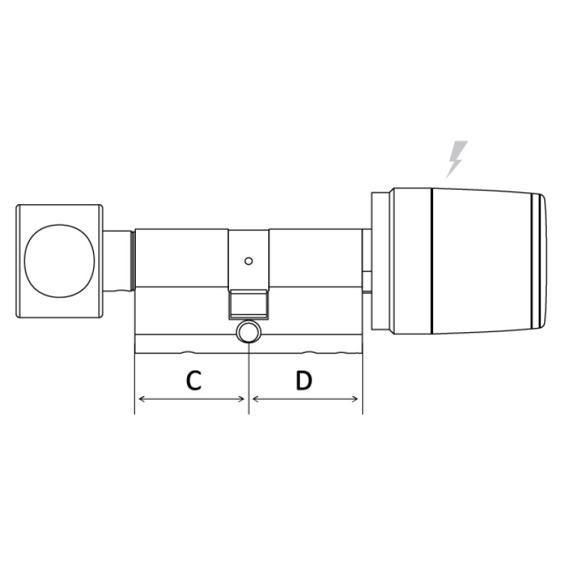 Elektronischer Modularer Zylinder Libra LE60 Iseo