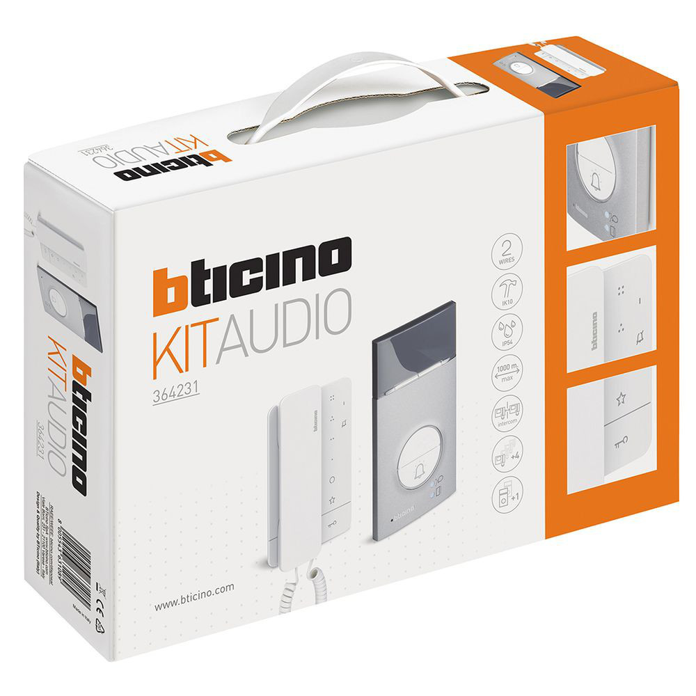 Gegensprechanlage BTicino 364231 Audio-Kit 3000-Leitung Klasse 100A16M