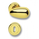 Paar Griffe Ghidini Modell Pigna OLV M1 Rosette und Lüftungsöffnungen