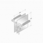 von Griffe Paar PBA 2001.YOD.PLA Holz und Edelstahl AISI 316L
