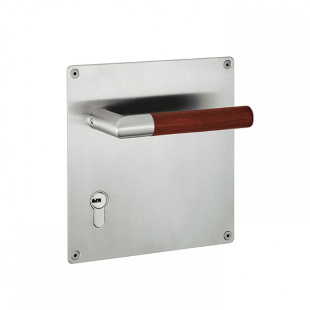 von Griffe Paar PBA 2003.YOD.PLA Holz und Edelstahl AISI 316L