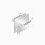 von Griffe Paar PBA 2003.YOD.PLA Holz und Edelstahl AISI 316L