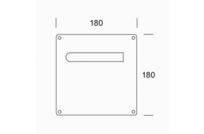 der Griffe von Plattenpaar PBA 2030/2001 Edelstahl AISI 316L