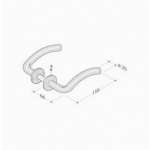 Paar Griffe PBA 2026T Edelstahl AISI 316L