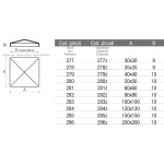 Quadratabdeckkappe mit Rand für Tor Brevetti Adem