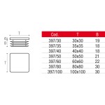 Kunststoffsäulenabdeckung für Vierkantrohr