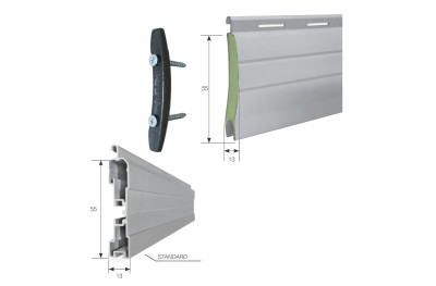 Croci Rollladen aus hochdichtem Aluminium SAR-132 Tap Security