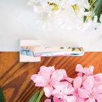 Elle Polierter Chromgriff mit eckiger Rosette für das Architekturstudio Linea Calì