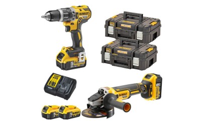 DeWalt DCK2153P2T Kit Bohrmaschine DCD796 Schleifmaschine DCG405