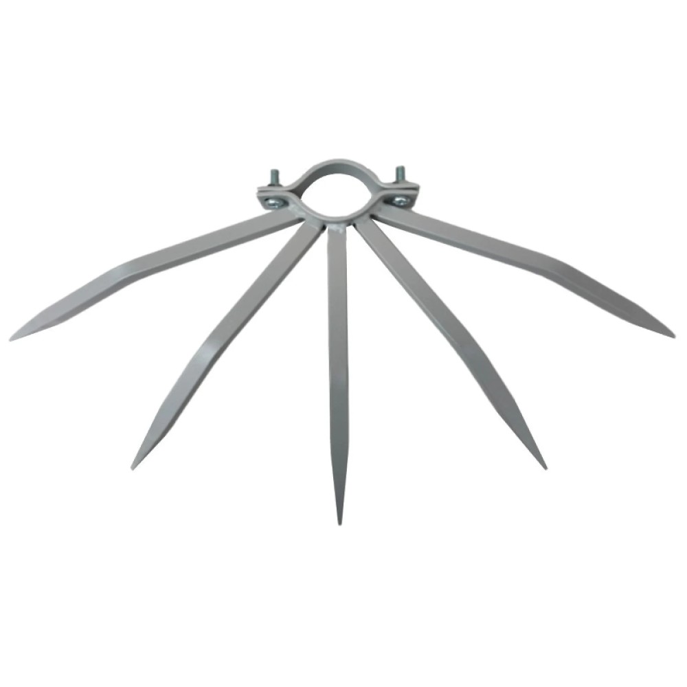 Poller für kleine Rohre 48 mm gegen Kletterdiebstahl