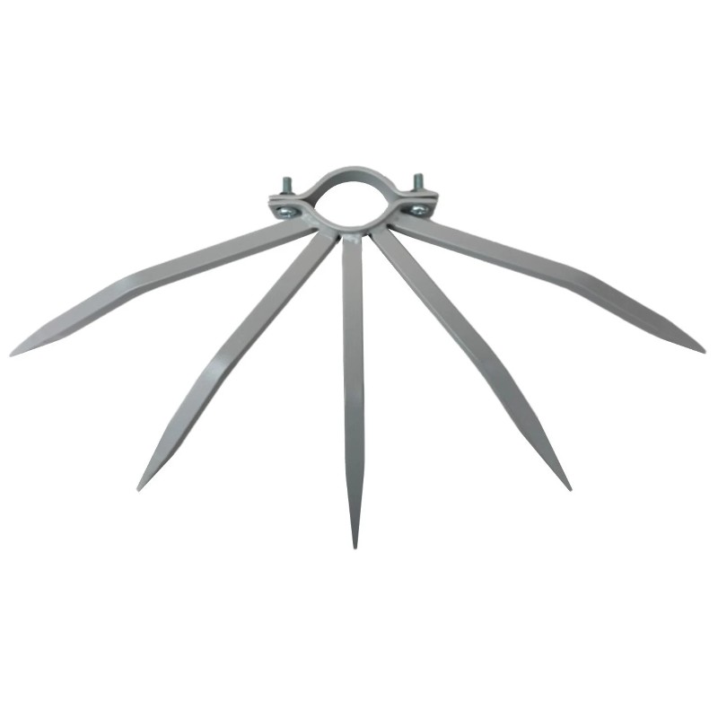 Poller für kleine Rohre 48 mm gegen Kletterdiebstahl