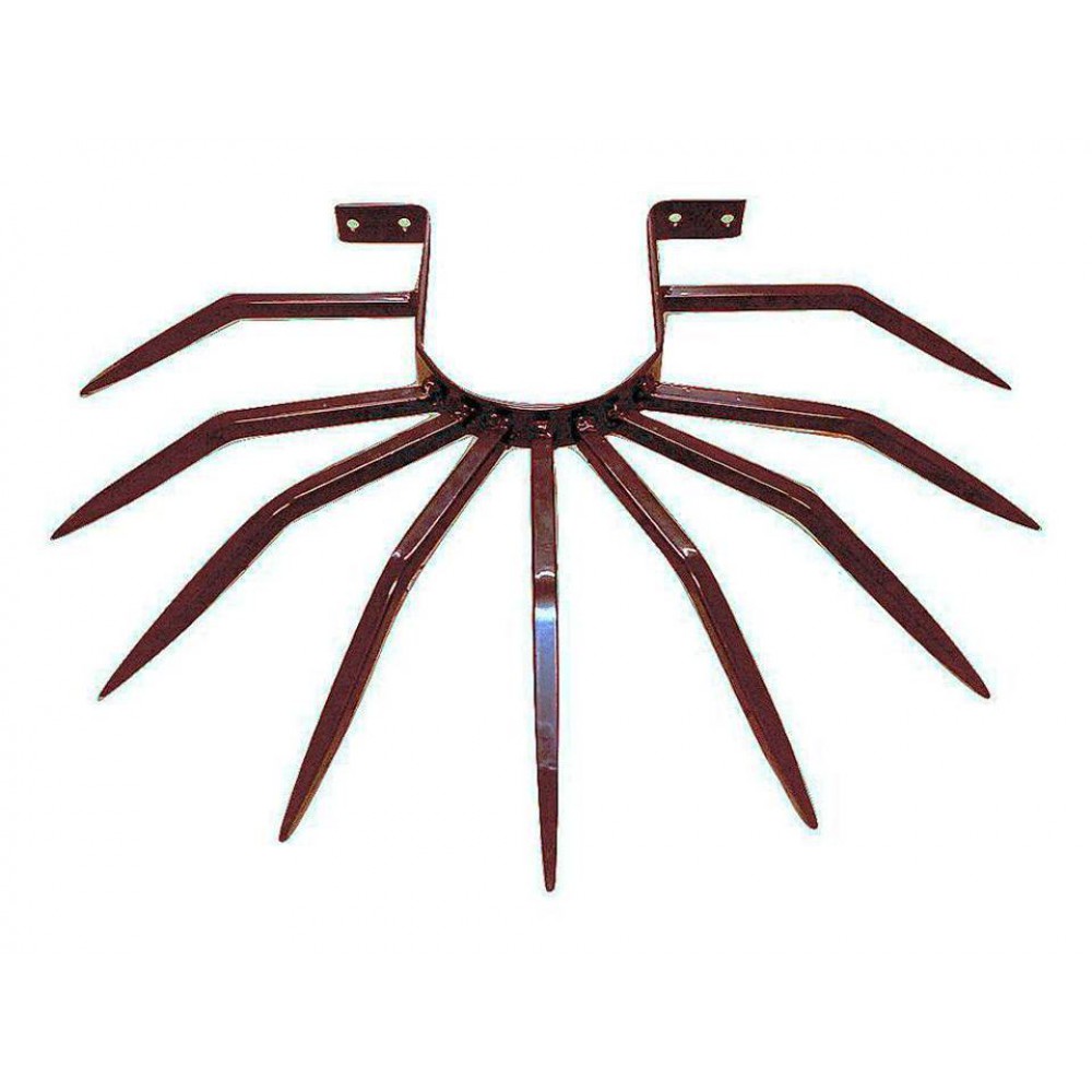Anti-Diebstahl-Poller Durchmesser 120 mm Grimpo für externe Rohre Typ Niederschlag in braun lackiertem Stahl