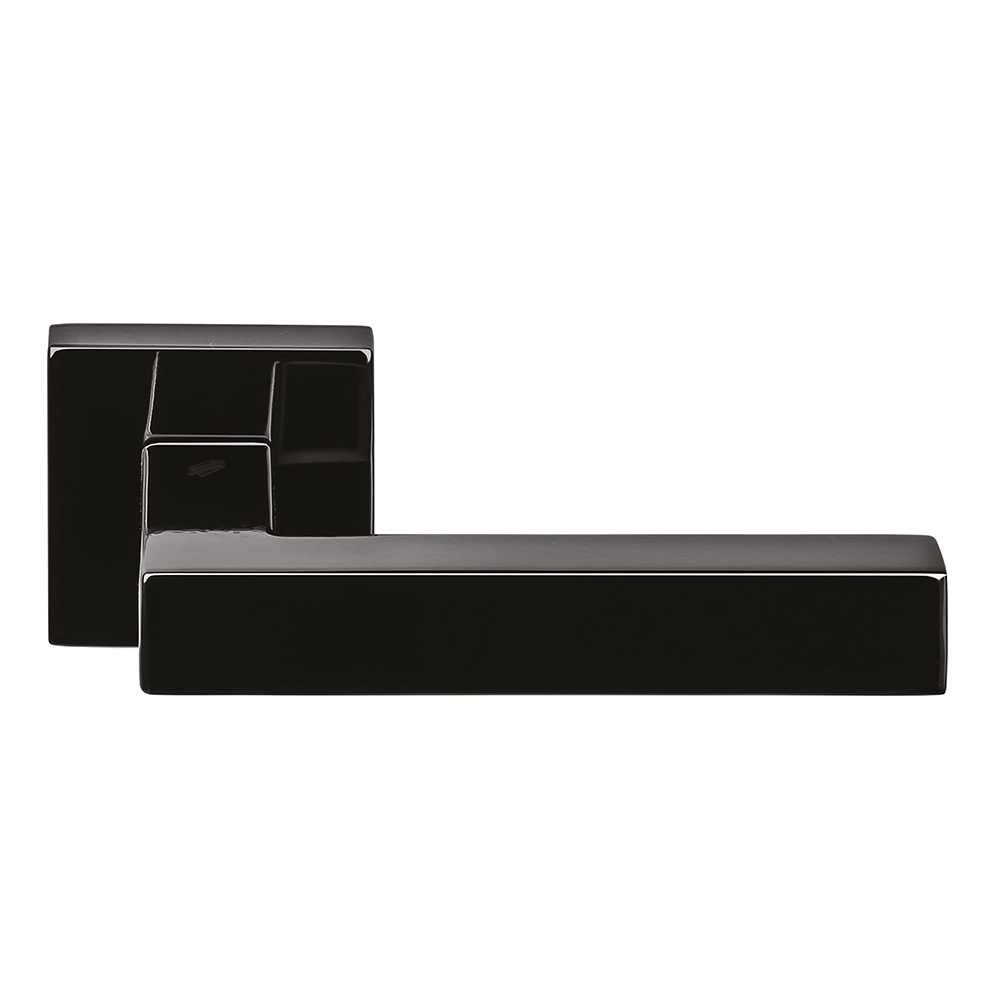 Ellesse Grafite Schwarzer Türgriff auf Rosette von Colombo Design