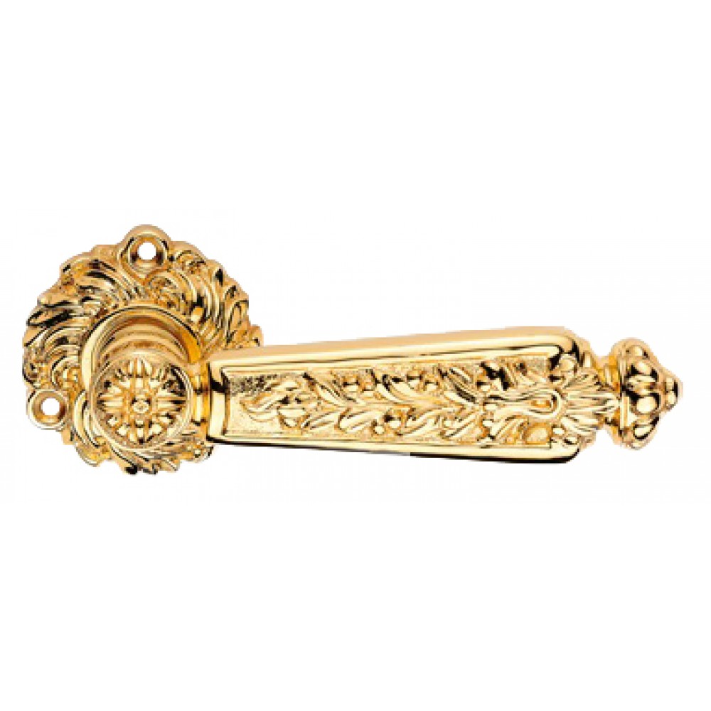 Epoca Vergoldet Türgriff auf Rosette Linea Calì Vintage