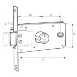 901 Schlösser für Push-Zylinder rund Fasem reichen