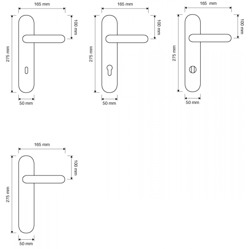 Fish Crystal Türgriff auf Platte Linea Calì Crystal