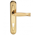 Fish Crystal Türgriff auf Platte Linea Calì Crystal