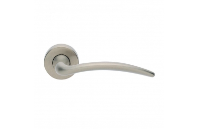 Francy Grund Manital Satin Nickel Paar Handgriffe am Rosetta