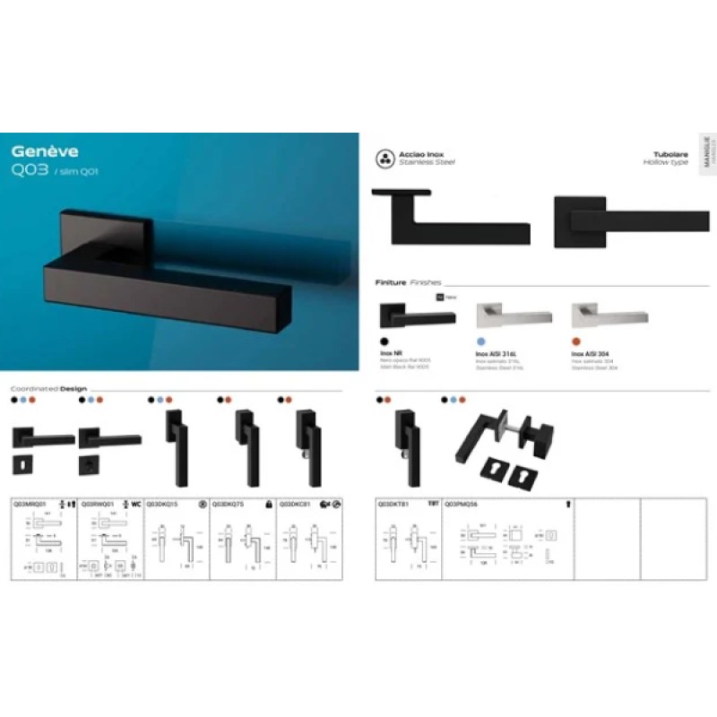 Genève Reguitti Türgriff aus schlankem Edelstahl
