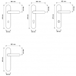 Havana Mesh Türgriff auf Platte Linea Calì Crystal