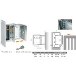 Verstellbarer Sicherheitsendtürfügel zum Fixieren für Schiebetor