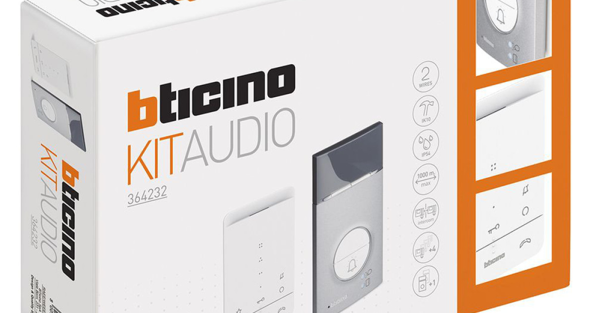 BTicino 364232 Audio-Kit mit Gegensprechanlage und Tastatur