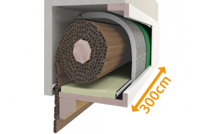 Zusammensetzung cassonetto 300 cm für die Isolierung Jalousien PosaClima Renova