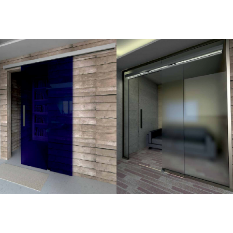 Schiebesatz MiniSlide SbyC Glassystem mit Gleitführung