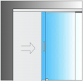 Schiebesatz MiniSlide SbyC Glassystem mit Gleitführung