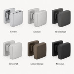 Kubo Colombo Design drehbarer Türknauf 55x55 mm