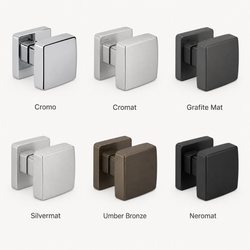 Kubo Colombo Design drehbarer Türknauf 55x55 mm