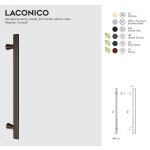 Laconico Colombo Design Stoßgriff für Türen ohne Rosetten Alberto Meda