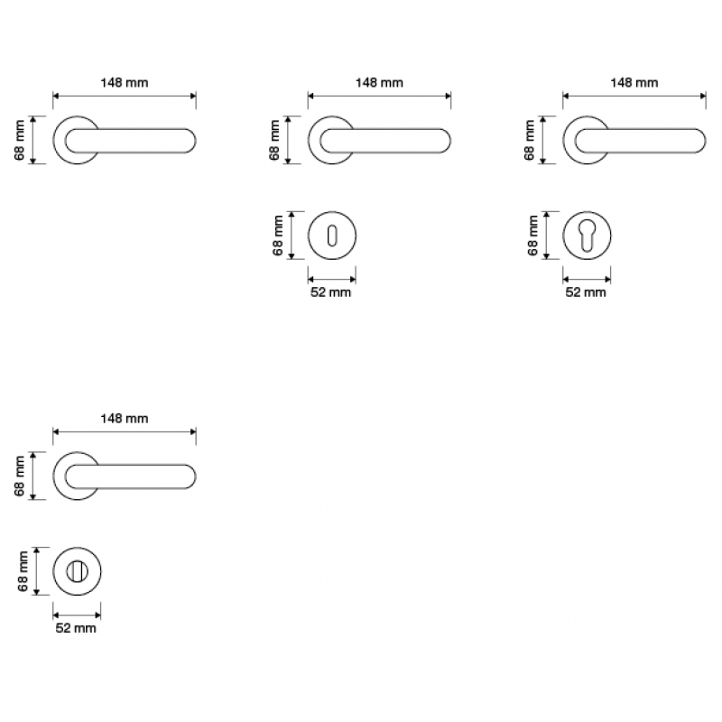 Liberty Vergoldet Türgriff auf Rosette Linea Calì Vintage