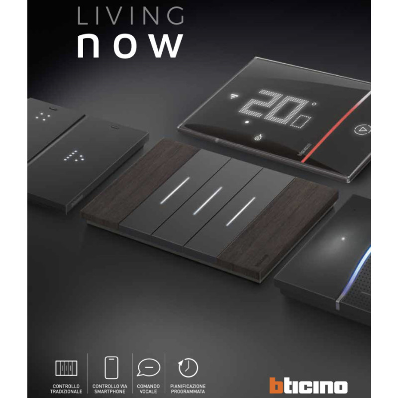Living Now BTicino Zivilserie Platten und Schalter Katalog