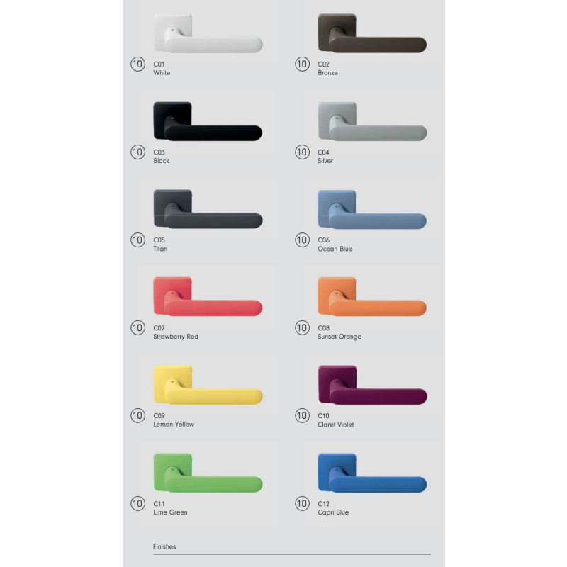 Colombo Design Griff One Q Mood mit quadratischer Rosette