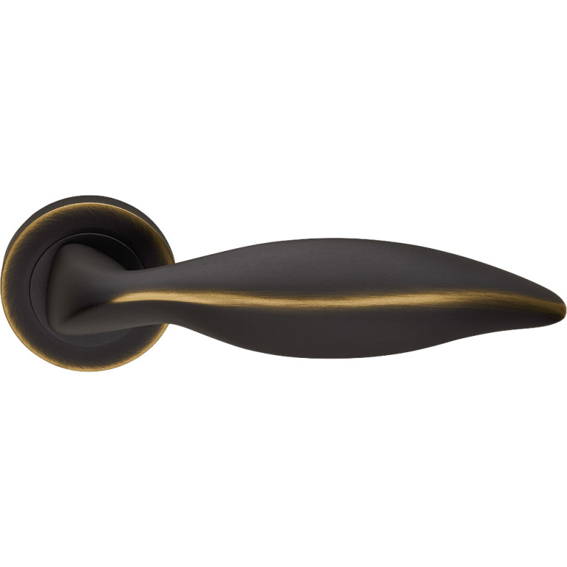 Linea Calì Delfino Griff für klassische Türen aus Messing mit Rosette