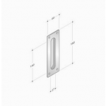 PBA 2001.IT.SC/P Griff aus Edelstahl AISI 316L für Schiebetür