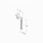 Griff Fenster PBA 2002.YOD.DK Holz und Edelstahl AISI 316L