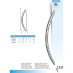 Gebogener Stoßgriff Stahl verschiedene Türgrößen MPM 05.19