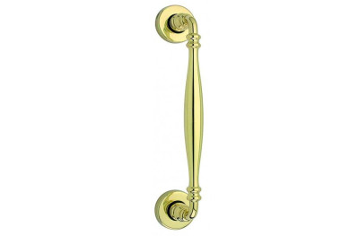 Türstoßgriff aus Messing Arieni Stile 940/E Rosetten Ø45 Länge 260 mm