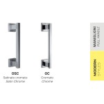 Q-Star Reguitti Zuggriff aus verchromtem Messing und Radstand